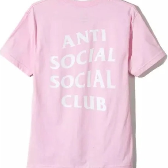 ASSC | Anti Social Social Club Mind Games Logo 2 T-Shirt | NWT (M) Pink/White - Picture 1 of 5
